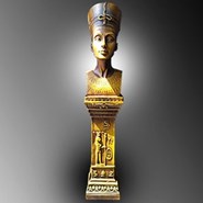 Queen Nefertiti On a Pillar (Brown)